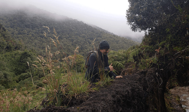 Portrait de Jean-Marc Civière dans les paramos, en Colombie